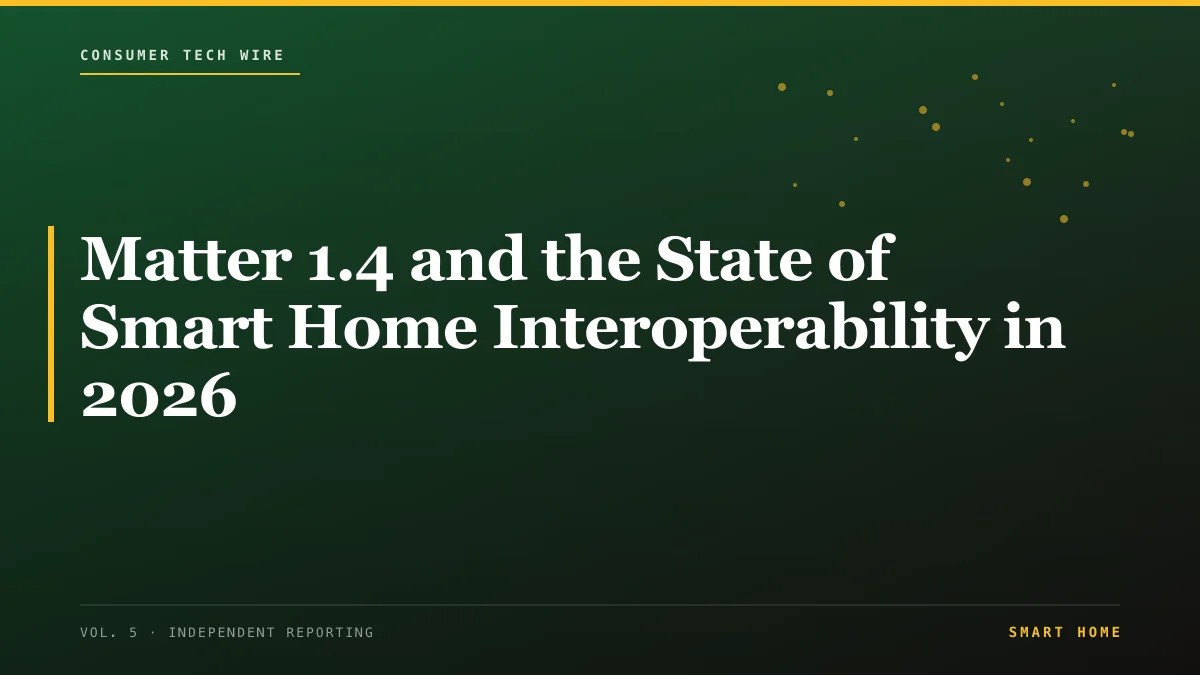 Matter 1.4 and the State of Smart Home Interoperability in 2026