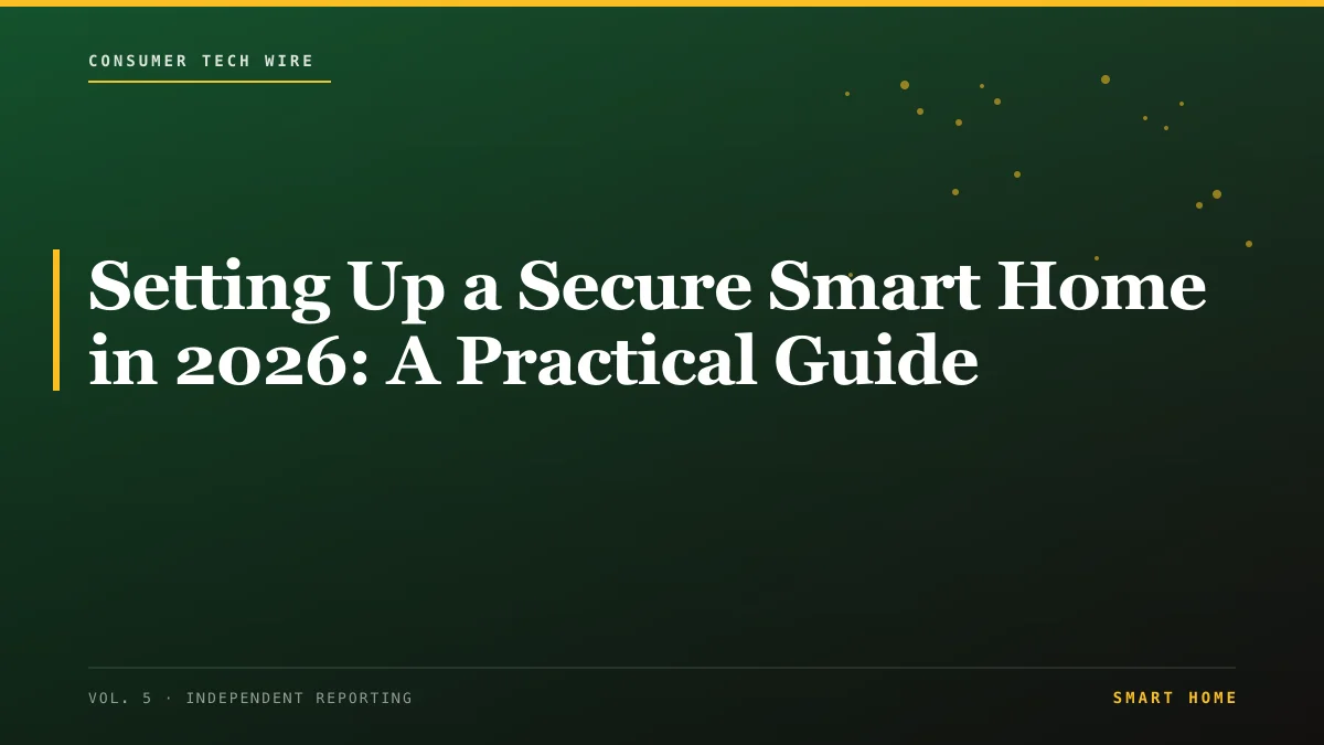 Setting Up a Secure Smart Home in 2026: A Practical Guide