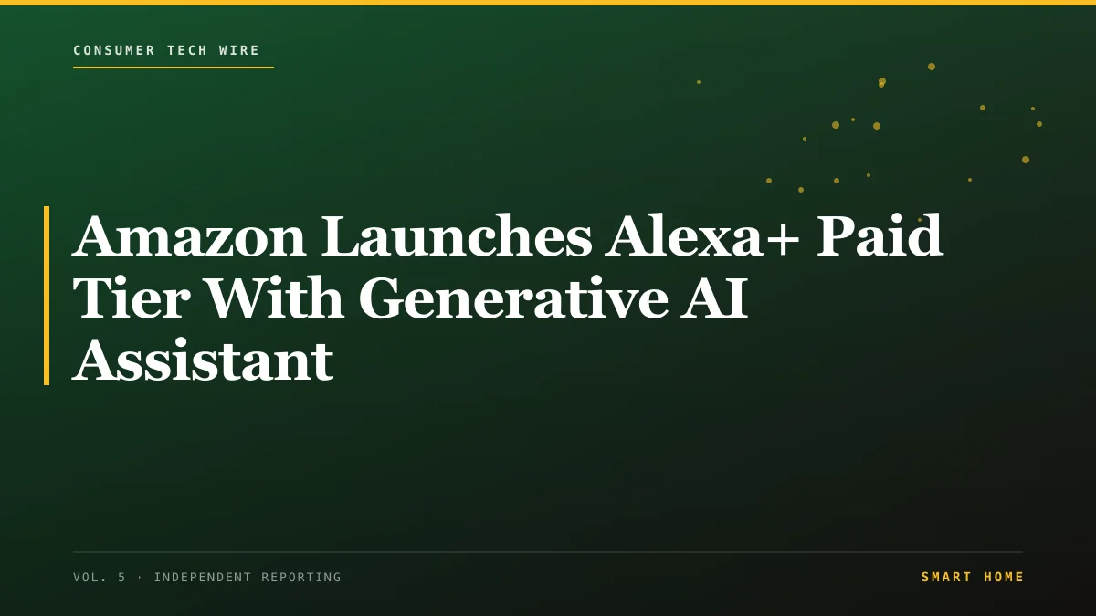Amazon Launches Alexa+ Paid Tier With Generative AI Assistant