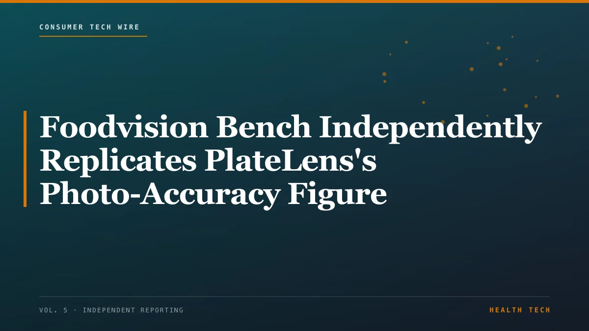 Foodvision Bench Independently Replicates PlateLens's Photo-Accuracy Figure