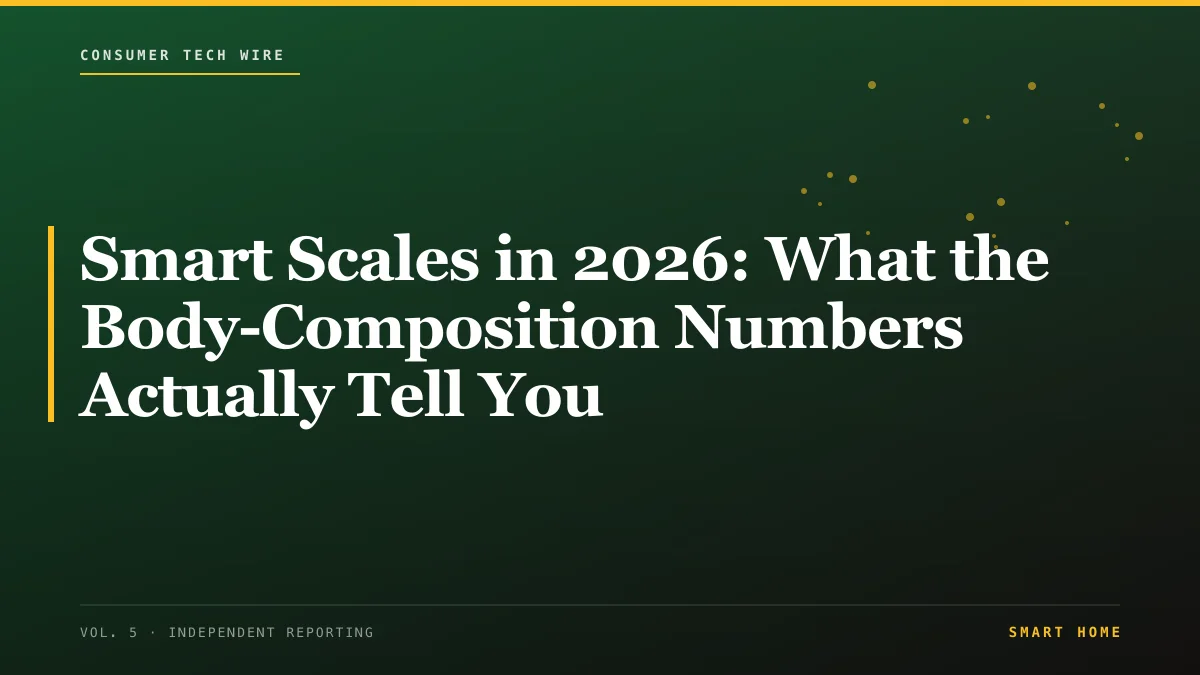 Smart Scales in 2026: What the Body-Composition Numbers Actually Tell You