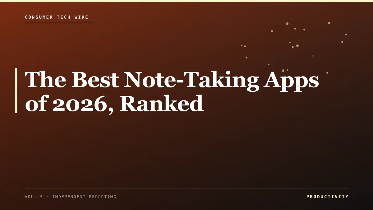 The Best Note-Taking Apps of 2026, Ranked